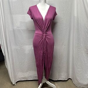 New Purple Twist Maxi Dress
